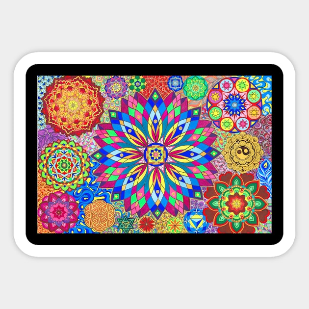 Mandala of your qualities Sticker by Ivaniya Mandala Art